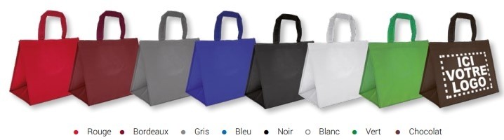 Sac cabas rigide 360x200x270 mm Personnalisé en 1 couleur