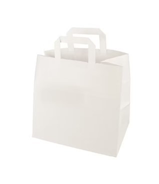 Sac Papier blanc personnalisé 26x20x28cm -70grs