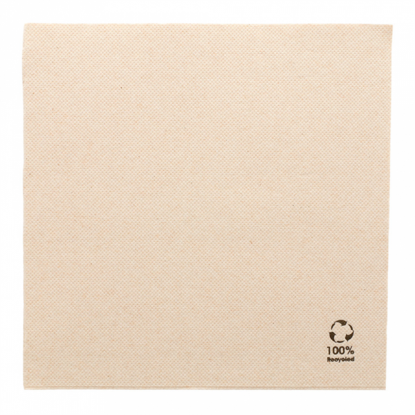 SERVIETTES 100% RECYCLEE BIODEGRADABLE 39x39