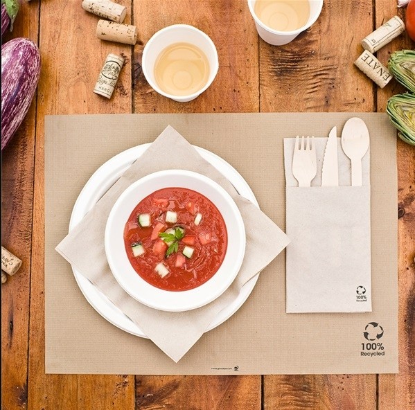 Sets de table recyclé 28x35cm naturel - 48 G/M2