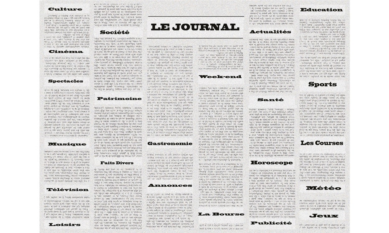 SETS DE TABLE GAUFRES JOURNAL
