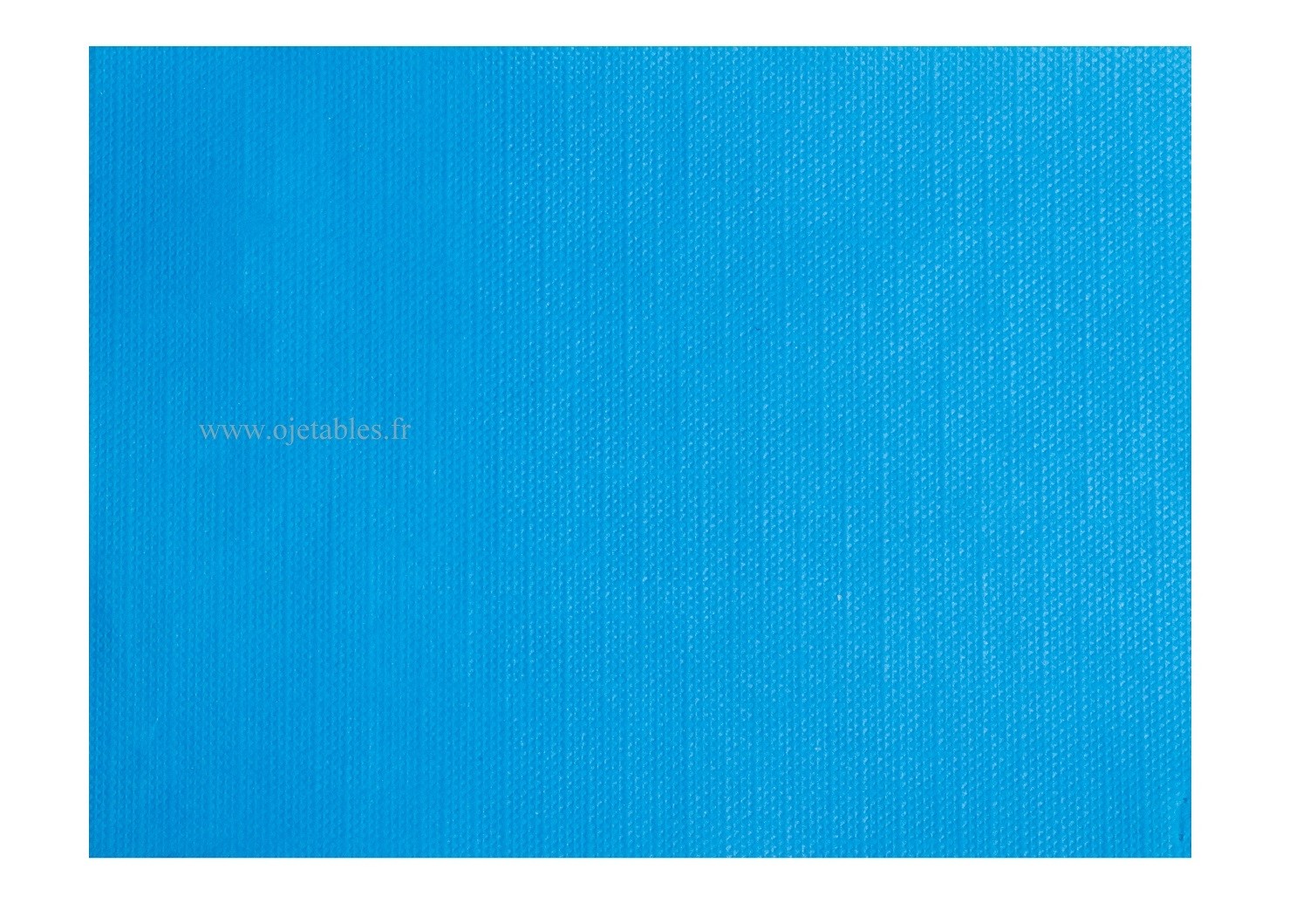 SETS DE TABLE PAPIER TURQUOISE tramé 30x40