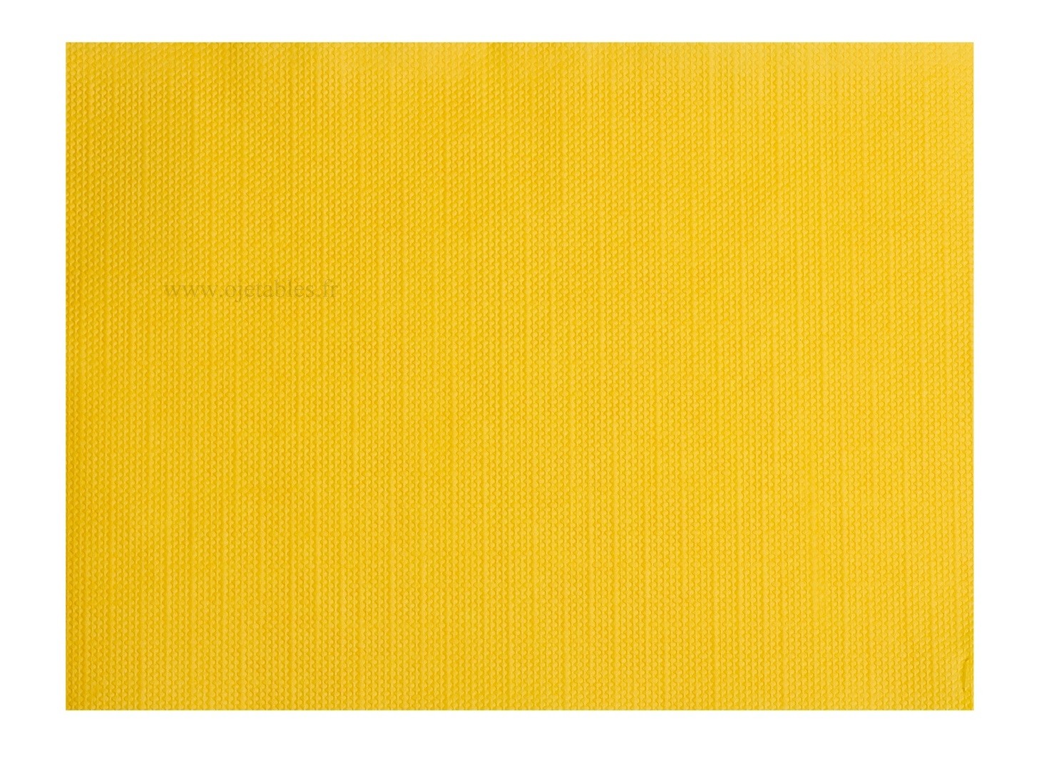 SETS DE TABLE PAPIER JAUNE VIF tramé 30x40