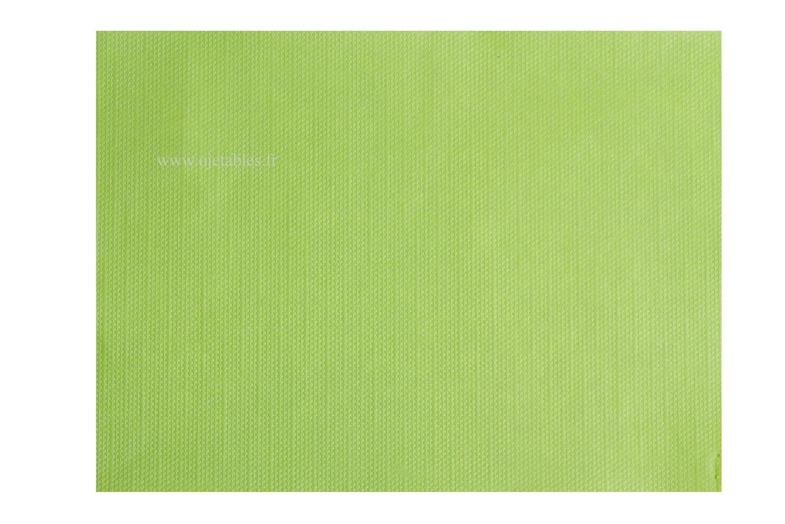 SETS DE TABLE PAPIER VERT ANIS tramé 30x40