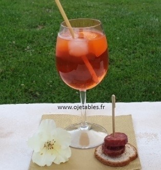 Verre à vin SPRITZ incassable & réutilisable en TRITAN 45cl - Personnalisé en 1 couleur