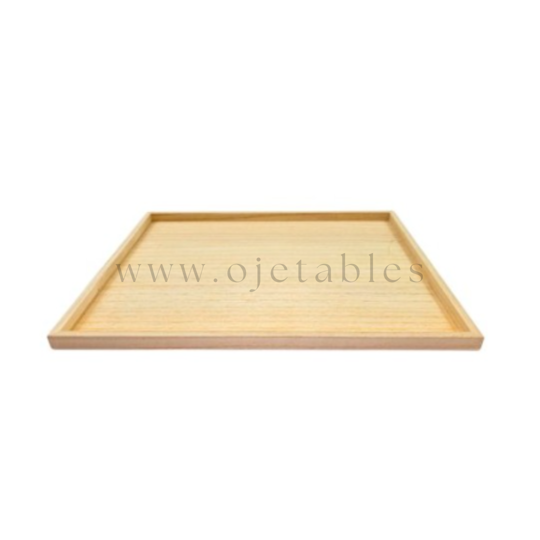 Plateau de présentation en bois 35.5x29.5x1.5 cm