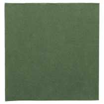 SERVIETTES ECOLABEL "DOUBLE POINT" 18 G/M2 39x39 CM VERT JAGUAR OUATE (1200 UNITÉ) - Garcia de Pou