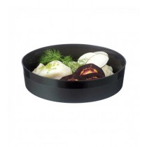 Assiette réutilisable noir 700ml -Ø 17CM