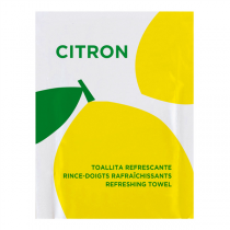 RINCE-DOIGTS RAFRAÎCHISSANTS "CITRON"  6x8 CM BLANC CELLULOSE (2000 UNITÉ) - Garcia de Pou