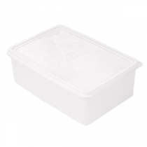 RÉCIPIENT ALIMENTS + COUVERCLE INCORPORÉ 1450 ML 20,5x14x7,4 CM BLANC PP (1 UNITÉ) - Garcia de Pou