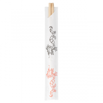 BAGUETTES CHINOISES EN SACHET  21 CM NATUREL BAMBOU (100 UNITÉ) - Garcia de Pou