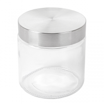 POT STOCKAGE CYLINDRIQUE 830 ML Ø 11,2x12 CM TRANSPARENT VERRE (12 UNITÉ) - Garcia de Pou