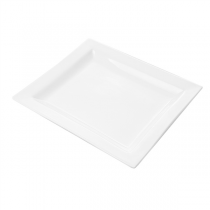 ASSIETTES RECTANGULAIRES  27x23,5 CM BLANC PORCELAINE (12 UNITÉ) - Garcia de Pou