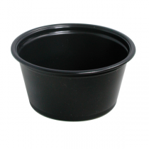 PETITS POTS MICRO-ONDABLES 60 ML Ø6,2x3,2 CM NOIR PP (2500 UNITÉ) - Garcia de Pou