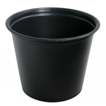 PETITS POTS MICRO-ONDABLES 165 ML Ø7,4x6 CM NOIR PP (2500 UNITÉ) - Garcia de Pou