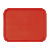 PLATEAU FAST FOOD  30,4x41,4 CM ROUGE PP (1 UNITÉ) - Garcia de Pou