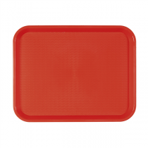 PLATEAU FAST FOOD  35,5x45,3 CM ROUGE PP (1 UNITÉ) - Garcia de Pou