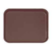 PLATEAU ANTI-DÉRAPANT RECTANGULAIRE  51x38 CM MARRON PP (1 UNITÉ) - Garcia de Pou