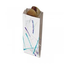 SACHETS HOT DOG "VOLARE"  35 G/M2 7+5x18 CM ARGENTE PARCHEMIN + ALUMINIUM (500 UNITÉ) - Garcia de Pou