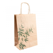 SACS SOS AVEC ANSES "FEEL GREEN" 80 G/M2 20+10x29 CM NATUREL KRAFT (250 UNITÉ) - Garcia de Pou