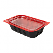 BARQUETTES MICRO-ONDABLES REPAS INDIVIDUEL  19,2x12,7x5 CM NOIR PP (400 UNITÉ) - Garcia de Pou