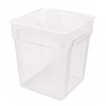 BAC ALIMENTAIRE 18 L 28,5x28,5x32 CM TRANSPARENT POLYCARBONATE (1 UNITÉ) - Garcia de Pou