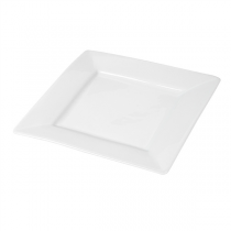 ASSIETTES CARRÉES  20x20 CM BLANC PORCELAINE (24 UNITÉ) - Garcia de Pou