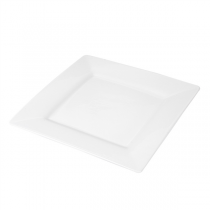 ASSIETTES CARRÉES  25x25 CM BLANC PORCELAINE (12 UNITÉ) - Garcia de Pou