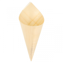 CORNETS EN FEUILLE DE PEUPLIER  12,5 CM NATUREL BOIS (1000 UNITÉ) - Garcia de Pou