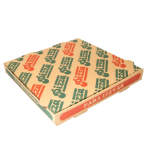 BOÎTES PIZZA MICROCANNELURE ÉCOLOGIQUES  350 G/M2 29x29x3,5 CM NATUREL CARTON (100 UNITÉ) - Garcia de Pou