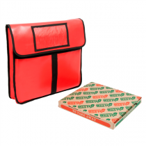 SAC TRANSPORT PIZZA 41 CM  43x45x13 CM ROUGE VINYL (1 UNITÉ) - Garcia de Pou