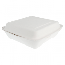 COQUILLES "L" "BIONIC"  22,5x22,5x7,5 CM BLANC BAGASSE (200 UNITÉ) - Garcia de Pou