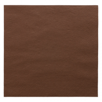 SERVIETTES ECOLABEL 2 PLIS  18 G/M2 39x39 CM CHOCOLAT OUATE (1600 UNITÉ) - Garcia de Pou