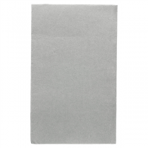 SERVIETTES ECOLABEL P. 1/6 "DOUBLE POINT" 18 G/M2 33x40 CM GRIS OUATE (2000 UNITÉ) - Garcia de Pou