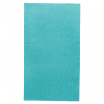 SERVIETTES ECOLABEL P. 1/6 "DOUBLE POINT" 18 G/M2 33x40 CM BLEU TURQUOISE OUATE (2000 UNITÉ) - Garcia de Pou