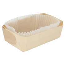 300 U. BARQUETTES BOIS + MOULES SILICONÉS  18,5x11,5x5,5 CM NATUREL BOIS (300 UNITÉ) - Garcia de Pou