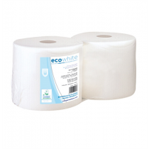 BOBINES ECOLABEL 2 PLIS - 900 FEUILLES  19 G/M2 Ø26x24 CM BLANC OUATE (2 UNITÉ) - Garcia de Pou