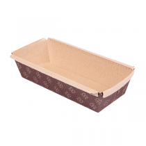 MOULES CUISSON PATISSERIE LAMINES  170 G/M2 16,5x6,5x5 CM MARRON CELLULOSE (1000 UNITÉ) - Garcia de Pou