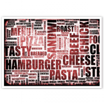 SETS DE TABLE OFFSET "FAST FOOD" 70 G/M2 31x43 CM QUADRICHROMIE PAPIER (2000 UNITÉ) - Garcia de Pou