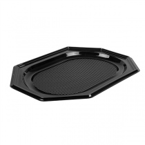 PLATEAUX TRAITEUR  35x25x2 CM NOIR RPET (100 UNITÉ) - Garcia de Pou