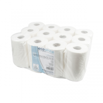 ESSUIE-MAINS "MINI BARRIL" ECOLABEL 2 PLIS - BOBINE 0,35KG  19 G/M2 Ø 13,2x20 CM BLANC OUATE (12 UNITÉ) - Garcia de Pou