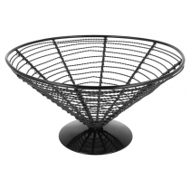 BASKET  Ø 23x12,5 CM NOIR ACIER (1 UNITÉ) - Garcia de Pou