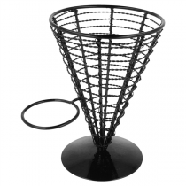 BASKET POUR 1 RÉCIPIENT  Ø 12,8x18 CM NOIR ACIER (1 UNITÉ) - Garcia de Pou