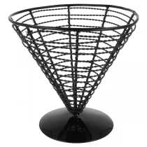 BASKET  Ø 18x17,5 CM NOIR ACIER (1 UNITÉ) - Garcia de Pou