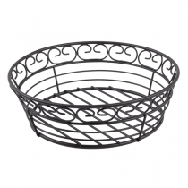 BASKET  Ø 20,3x6,3 CM NOIR ACIER (1 UNITÉ) - Garcia de Pou