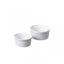 RAMEQUINS 90 ML Ø 6,6x3,4 CM BLANC PORCELAINE (12 UNITÉ) - Garcia de Pou