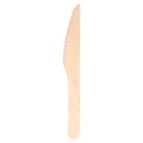 COUTEAUX "MAKAN"  16,4 CM NATUREL BOIS (100 UNITÉ) - Garcia de Pou