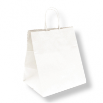 SACS SOS TRAITEUR AVEC ANSES  90 G/M2 26+20x27 CM BLANC CELLULOSE (250 UNIT&Eacute;)