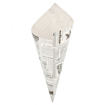 SACHETS EN POINTE PFAS FREE "TIMES" 400 G 70 G/M2 34x24 CM BLANC PARCH.INGRAISSABLE (1000 UNIT&Eacute;)