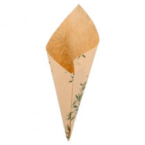 SACHETS EN POINTE PFAS FREE "FEEL GREEN" 400 G 60 G/M2 34x24 CM NATUREL PARCH.INGRAISSABLE (1000 UNIT&Eacute;)